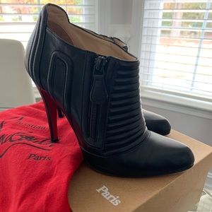 Christian Louboutin black booties